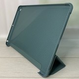 Противоударный чехол книжка-подставка из кожи и TPU для iPad Pro 2, 3 (11") - 2020г-2021г (Темно-зеленый)