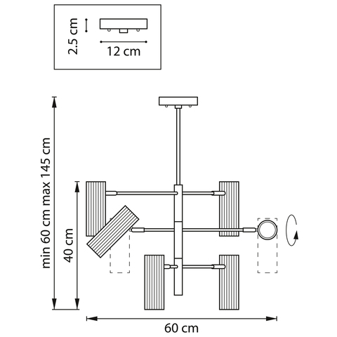 Подвесной светильник Lightstar Roma 718263
