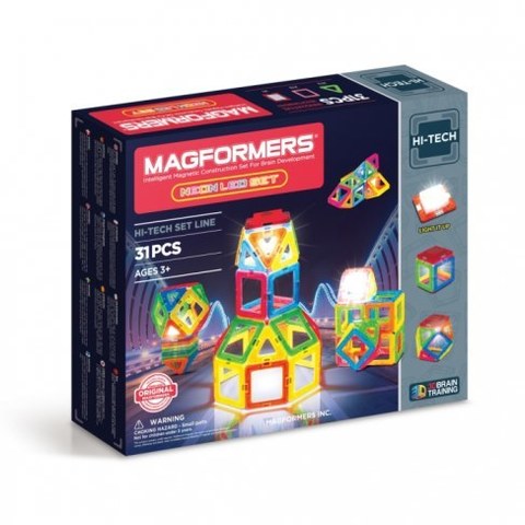 Конструктор Magformers Neon Led set 709007