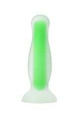 Зеленая, светящаяся в темноте анальная втулка Victor Glow - 10 см. - 