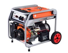 Генератор бензиновый TOR KM4800H - [3.3 кВт / 220V] эл. пуск, колеса