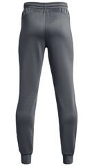 Детские теннисные брюки Under Armour Boys' Armour Fleece Joggers - pitch grey/black