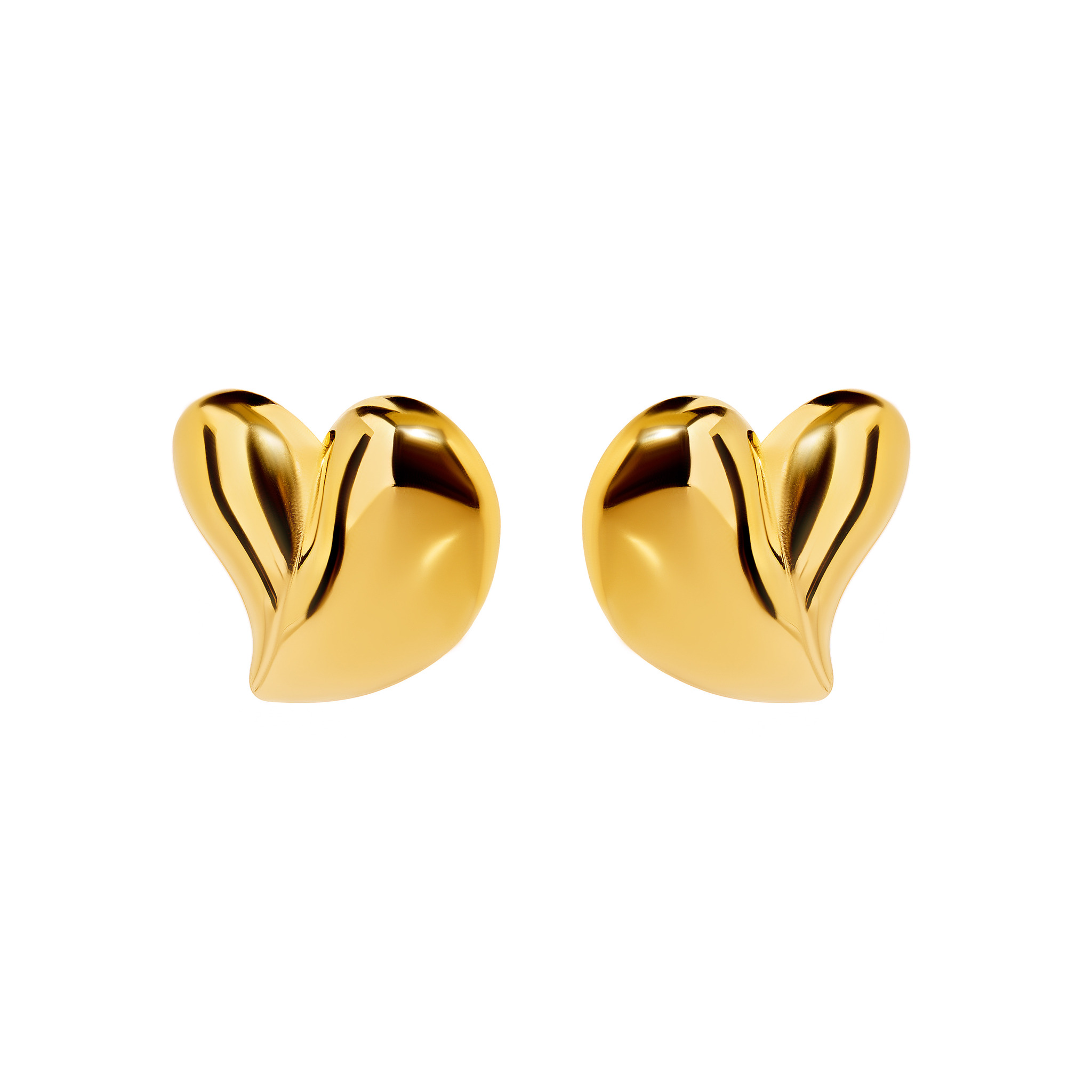 

Серьги Plain Heart Earrings – Gold