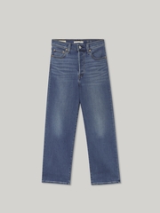 Женские прямые джинсы с завышенной талией Levi's Ribcage Straight Ankle  72693-0228, Утепленные