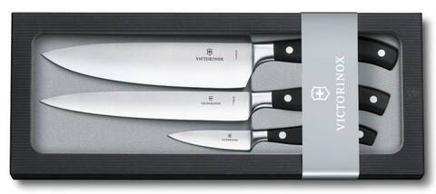 Набор Victorinox кухонный, 3 предмета, лезвие прямое, черный (подарочная упаковка)