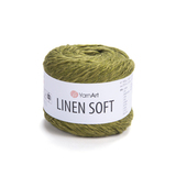 Пряжа YarnArt Linen Soft 7314 болотный