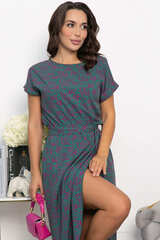 Платье Небесная симфония (зелено-розовое) П14082-12М LT Collection