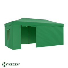 Тент-шатер быстросборный Helex 24362 3x6х3м полиэстер зеленый