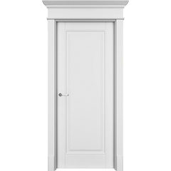 Межкомнатная дверь эмаль Оксфорд белая глухая