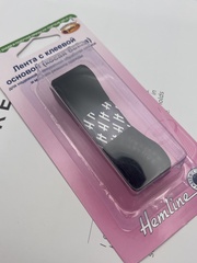 Лента с клеевой основой (косая бейка) черная