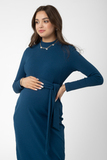 Платье для беременных и кормящих 16272 морская глубина