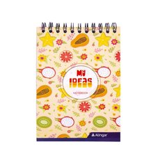 
          Блокнот А6, гребень, Alingar, мелованный картон, ассорти, 60 л., клетка, "MIX New"