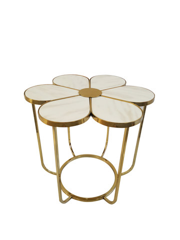 Стол журнальный Ist Casa Флер, 60х60х55, белый мрамор