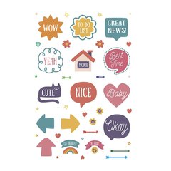 
          Наклейки-стикеры Контэнт-Канц, А5, 145x210 мм, "WOW Bullet Journal Sticers. Медведь", 10 л, зеленые, бумага, 400+ наклеек