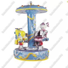 Электрическая Аттракцион карусель «Роботы», 1,35×1,35×2,4 м