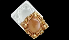 Силиконовый молд Брошь под камею