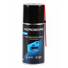 NORDBERG (LS6-210) Смазка для петель и замков с PTFE, 210 мл