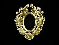 Силиконовый молд № 672 Рамка в венке