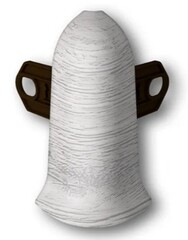 Угол наружный (внешний) с крепежом для плинтуса 70мм "Идеал Классик", 432 Дуб платиновый