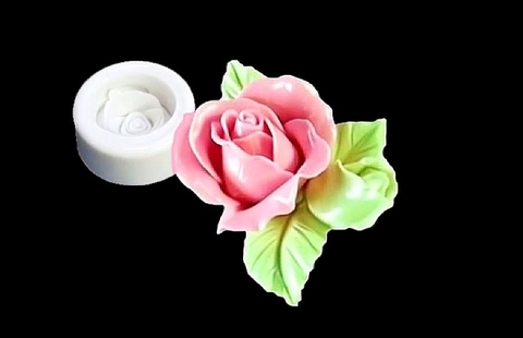 Силиконовый молд Роза с бутоном