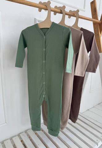 Комбинезон однотонный б/ног(интерлок лапша)