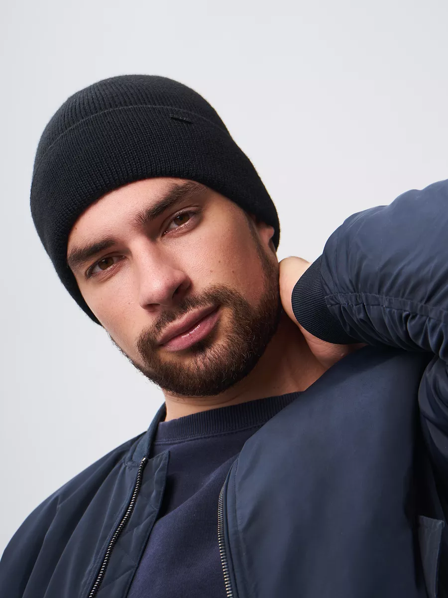 Шапка бини зимняя весенняя с флисом