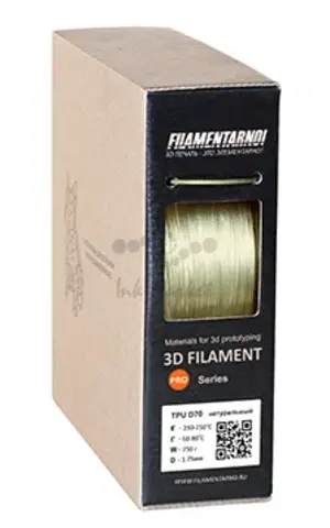 Пластик для 3Д принтера Filamentarno! TPU D70 натуральный 750 г, 1.75 мм