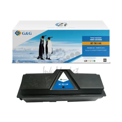 Совместимый тонер-картридж G&G GG-TK1140L (TK-1140) для Kyocera FS-1035MFP, 1135MFP, 1135DP, 12000 стр., с чипом, гарантия 36 мес.