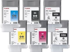 Комплект картриджей Canon PFI-102 (MBKx2,BK,C,Y,M) 6шт х 130мл