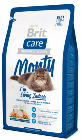 Brit Care Cat Monty Indoor сухой корм для кошек, живущих в квартире 400г