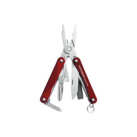 Мультитул-брелок Leatherman Squirt PS4 Red, 9 функций (831227) цвет красный | Multitool-Leatherman.Ru
