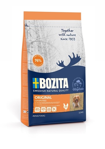 Bozita Grain Free Original 26/16 Сухой корм для взрослых собак с нормальным уровнем активности (беззерновой)
