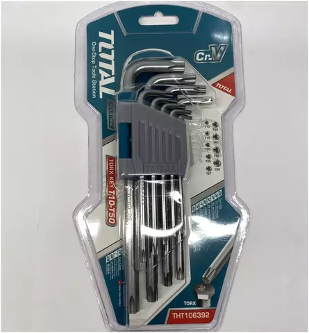 Набор шестигранников TORX Т10-Т50 9шт , THT106392
