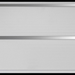 Панель ПВХ потолочная 2-х секционная СЕРЕБРО (3000х250х10мм), 23300