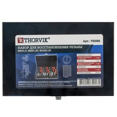 Thorvik TRIS88 Набор для восстановления резьбы M6-M10, 88 предметов 53170