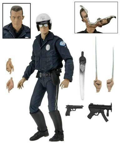 Фигурка NECA Terminator 2: Motorcycle Cop T-1000 (Бамп)