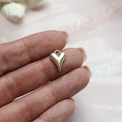 Подвеска Сердце, 14*10 мм, позолота, П845