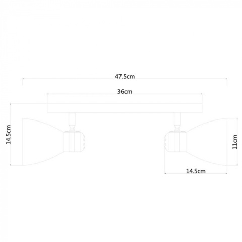 Настенный светильник Arte Lamp MERCOLED A5049AP-2WH