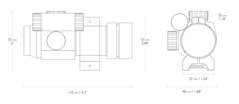 Прицел коллиматорный Hawke Sport Dot 1x30