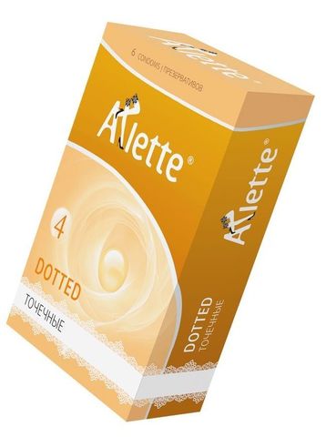 Презервативы Arlette Dotted с точечной текстурой - 6 шт. - Arlette 809