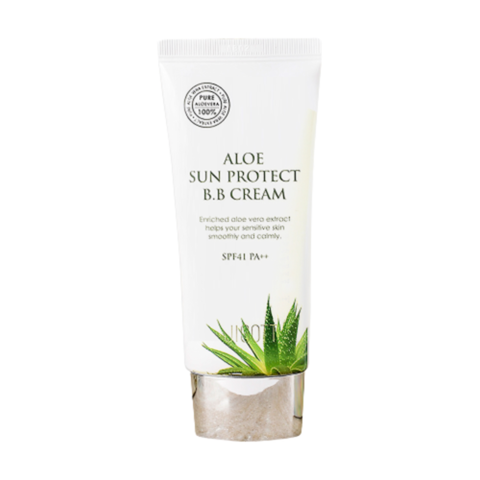 Jigott Крем ВВ для лица с экстрактом алоэ - Aloe sun protect BB cream SPF41/PA++, 50мл