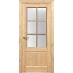 Купить Межкомнатная дверь массив сосны Порталини 2 под покраску под остекление 6