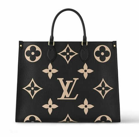 Сумка Louis Vuitton Onthego черный/бежевый