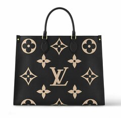 Сумка Louis Vuitton Onthego черный/бежевый