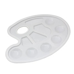 Палитра художника для смешивания красок и рисования, для детей (живопись, акварель, гуашь, масло, акриловые краски), белый цвет, 10 секций