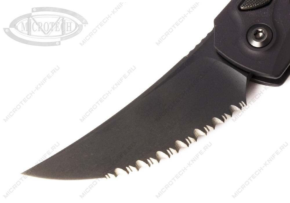 Нож Microtech Bastinelli Brachial DLC Shadow Serrated 268A-3DLCTSH