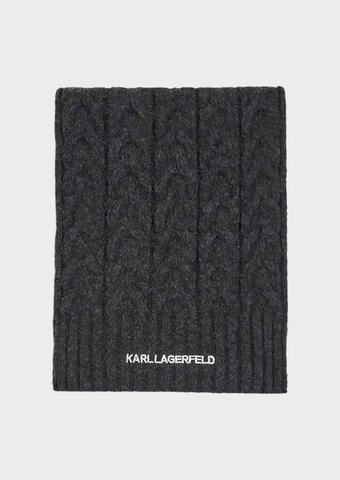 Шарф KARL LAGERFELD K/Essential Cable Knit Scarf