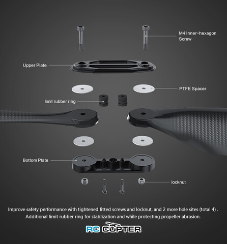 Пропеллер карбоновый FA 29.2x9.5 T-Motor складной (пара)