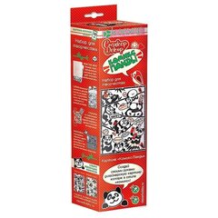 
          Набор для изготовления картины Клевер, 280х70х50 мм, декорирование, пластик, картонная упаковка, "Комикс. Панды"