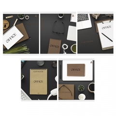 Тетрадь 96л., А5, клетка, Alingar "Office", скрепка, мелованный картон( стандарт), блок офсет, 5 дизайнов в пленке т/у